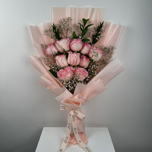 باقة وردية كلاسيكية - رقم 2151