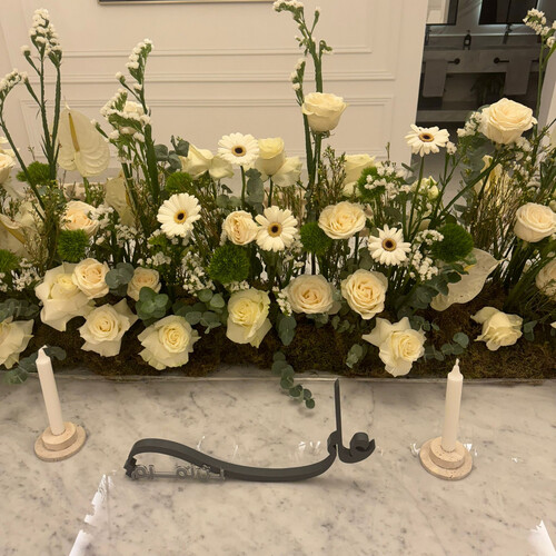 تناغم أخضر وأبيض بطول 2 متر - رقم 2116