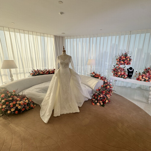 تنسيق زفاف وهج الورد - رقم 2087