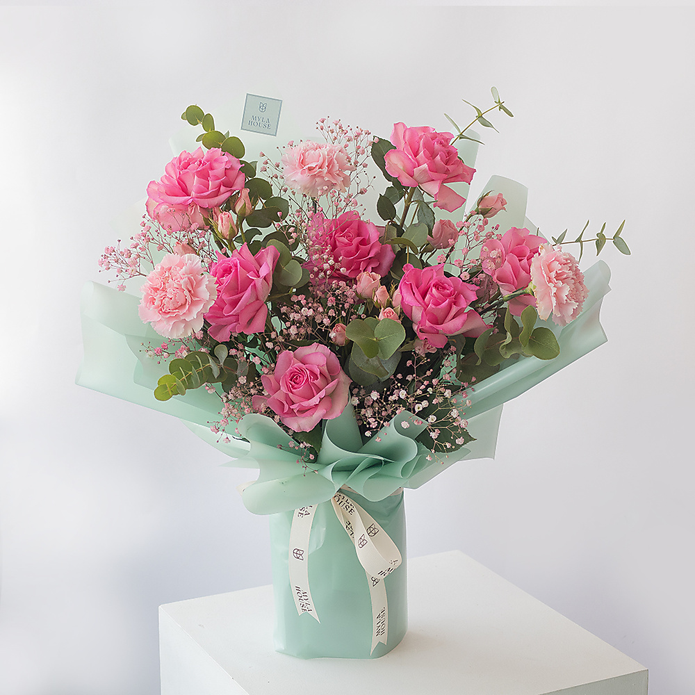 زهور بلمسة خضراء - رقم 3160