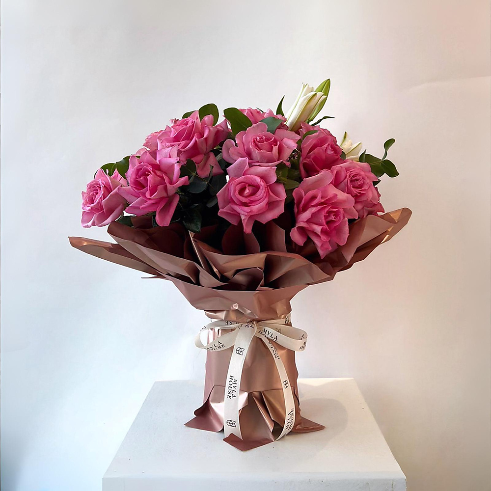 باقة الزهور الوردية - رقم 3182