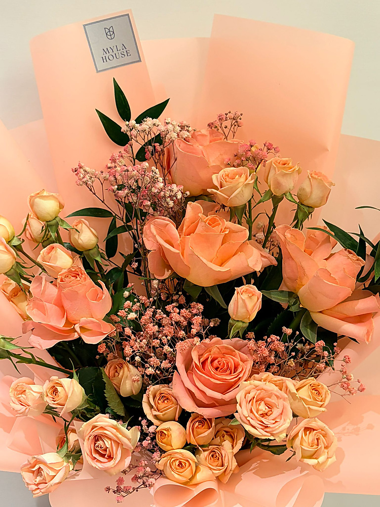 باقة ورود وردية - رقم 3226