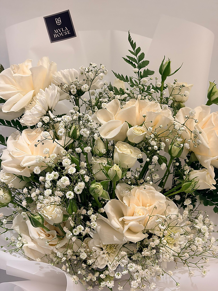 باقة ورد بيضاء - رقم 3227