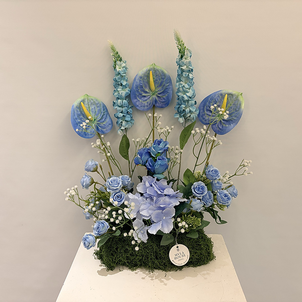 تنسيق ورد أزرق أنيق - رقم 3237