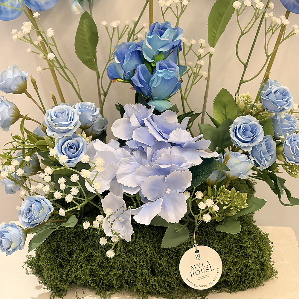 تنسيق ورد أزرق أنيق - رقم 3237