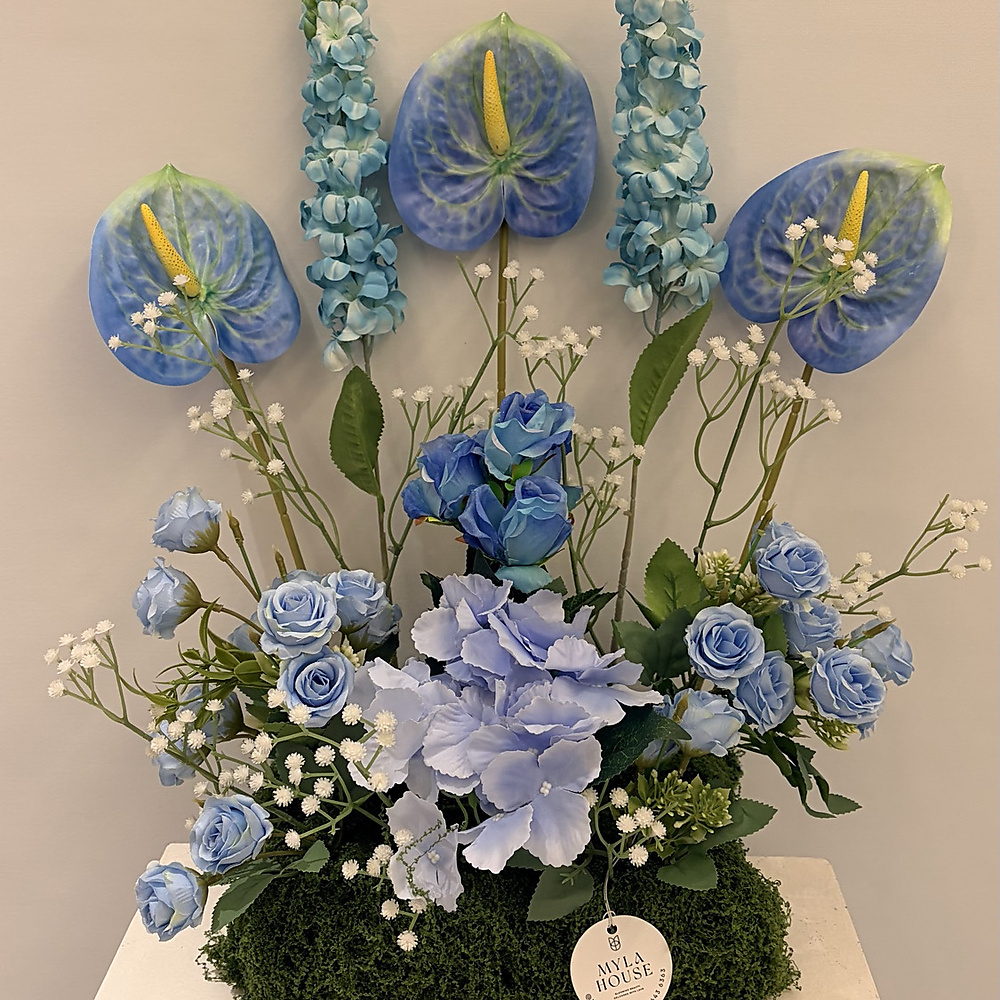 تنسيق ورد أزرق أنيق - رقم 3237