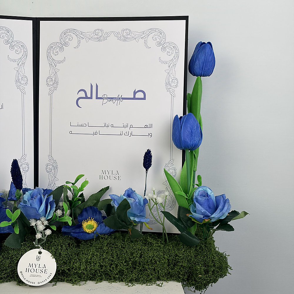 كتاب استقبال المولود - ازرق