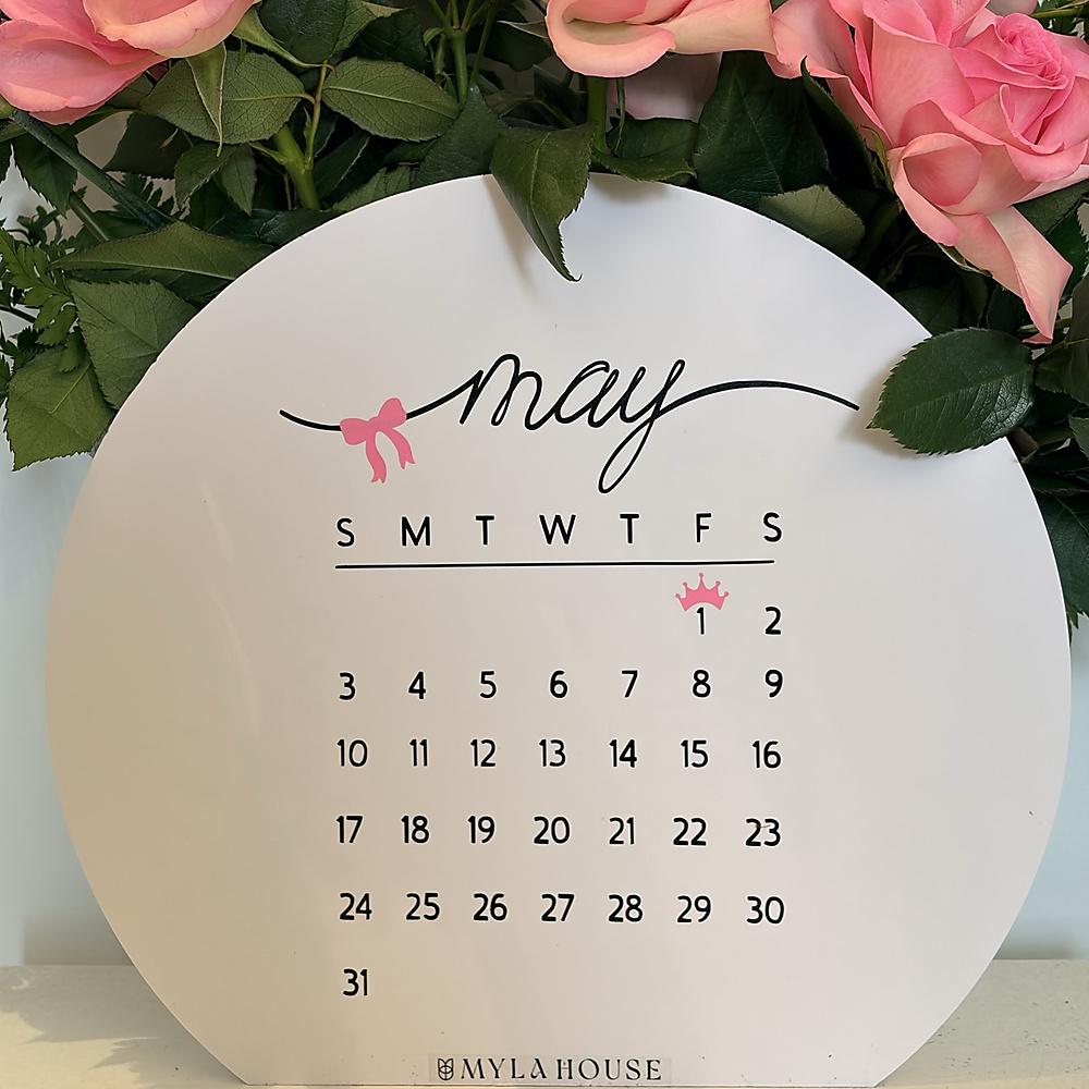 Monthly Calendar - Baby Girl