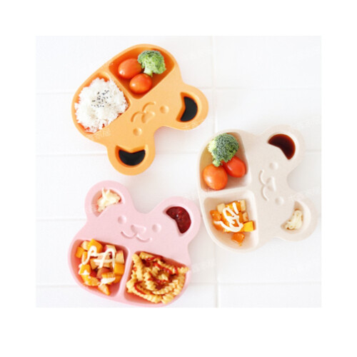 أدوات طعام للأطفال على شكل دب بيج