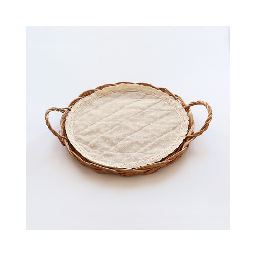 صينية دائرية منسوجة يدويًا