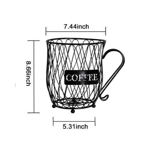 سلة تخزين على شكل كوب قهوة