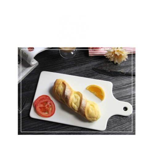 صحن سيراميك ابيض