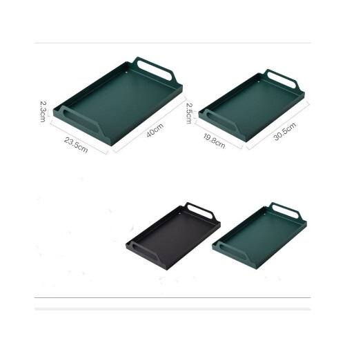 صينية حديد صغيرة باللون الأخضر