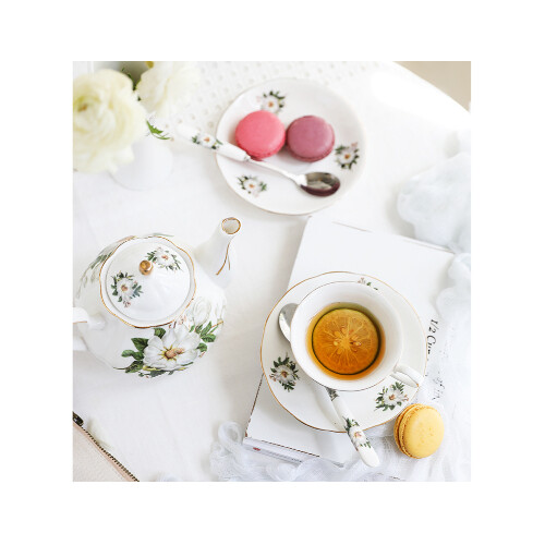 طق شاي مكون من 21 قطعة