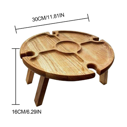 طاولة خشبية صغيرة قابلة للطي