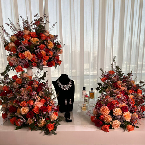 تنسيق زفاف وهج الورد - رقم 2087