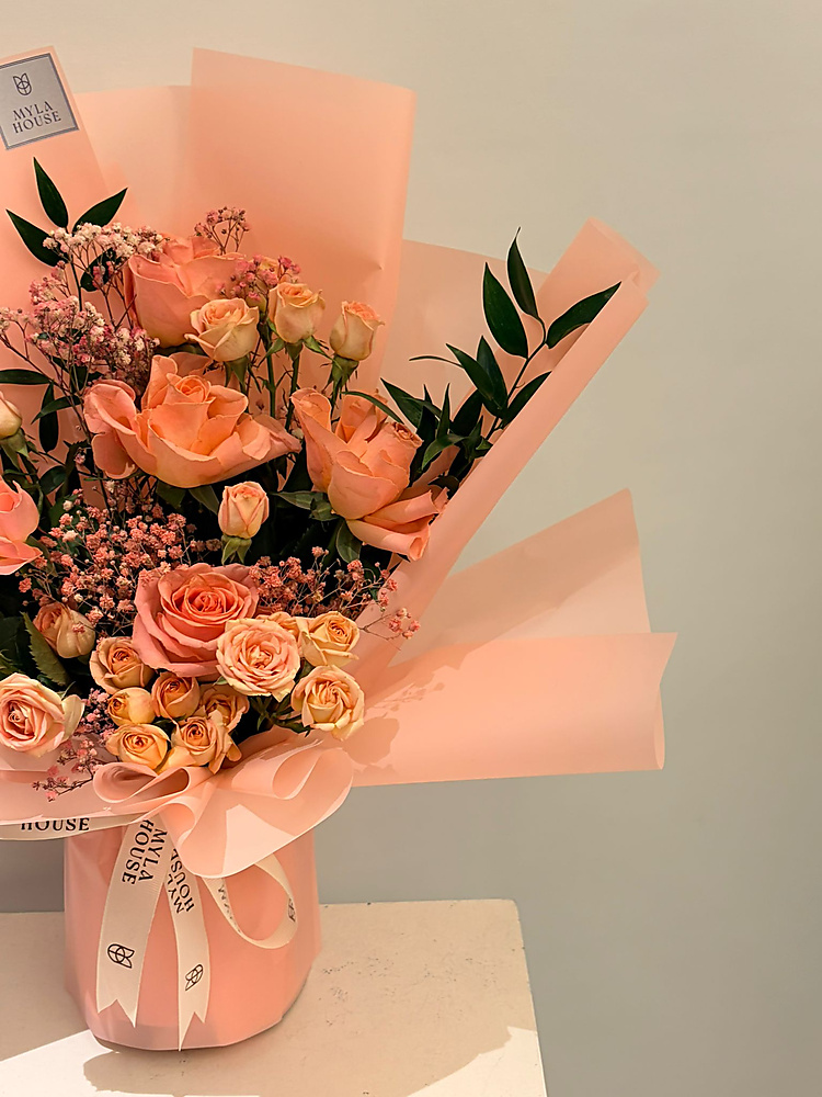 باقة ورود وردية - رقم 3226