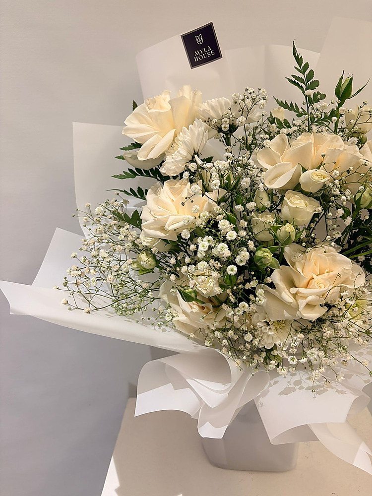 باقة ورد بيضاء - رقم 3227