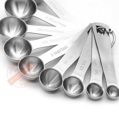 عدد 16 قطعة ستانلس ستيل من الاكواب والملاعق المعيارية