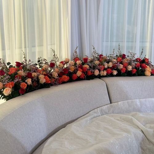 تنسيق زفاف وهج الورد - رقم 2087