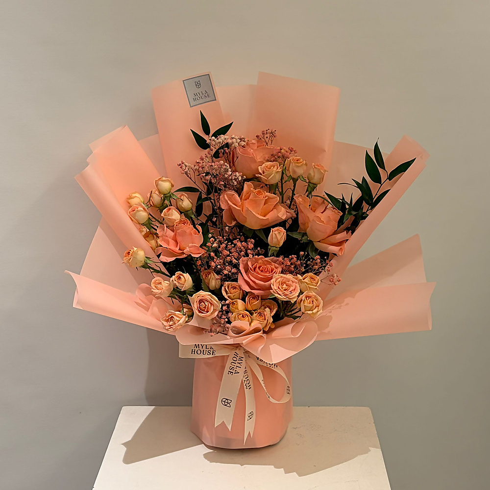 باقة ورود وردية - رقم 3226