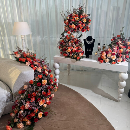 تنسيق زفاف وهج الورد - رقم 2087