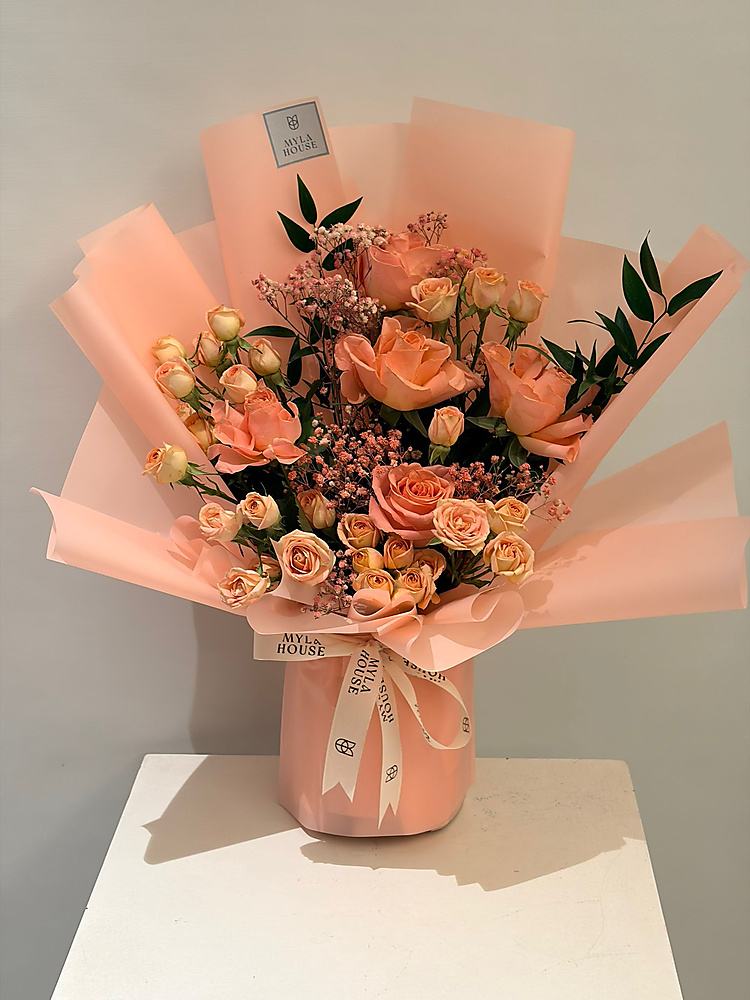 باقة ورود وردية - رقم 3226