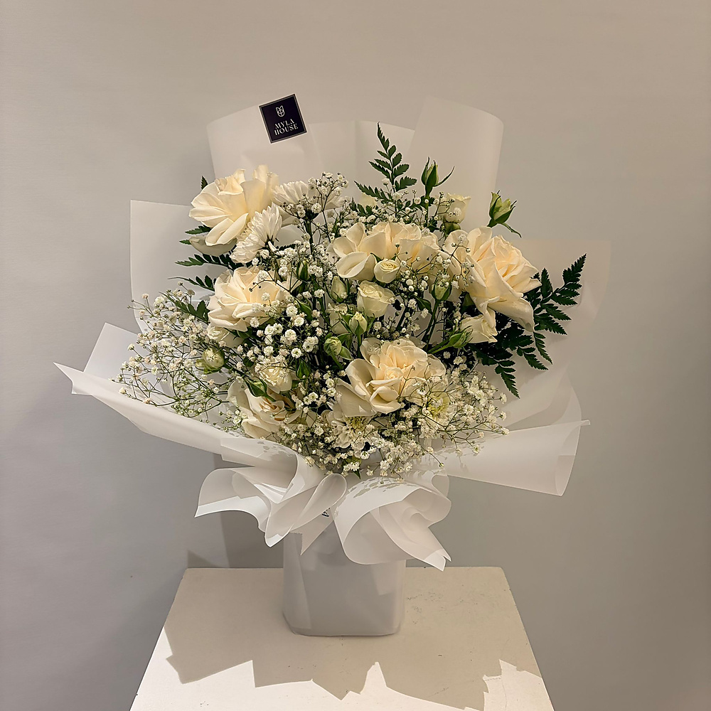 باقة ورد بيضاء - رقم 3227