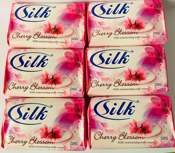 Silk soap 120 g, 6 pieces