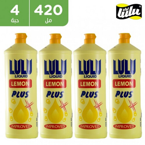 Lulu dishwasher liquid 420 ml 4 pieces