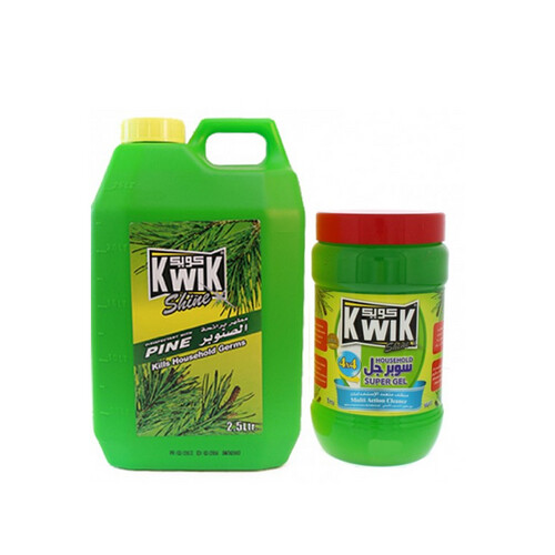 Kwik floor disinfectant 2.5 liters + floor gel 1 kg