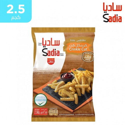 بطاطا  ساديا كرينكل كت مجمدة مقلية ٢.٥ كغ