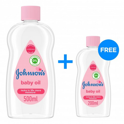 Johnson's baby oil 500 ml + 200 ml