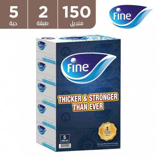 Fine Tissues 200 Tissues 5 Pieces