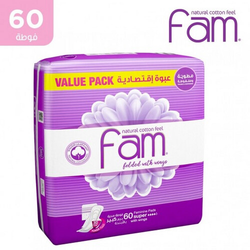 فام فوط نسائية 60 حبة