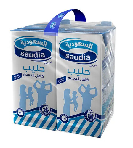 Saudi milk 4 pieces 1 liter