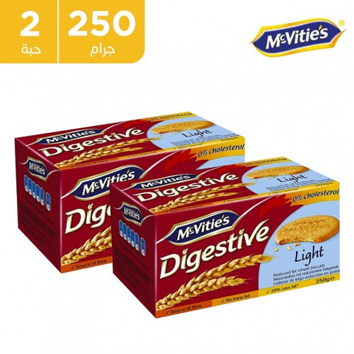 Digestive Light Biscuits 250g, 2 pieces