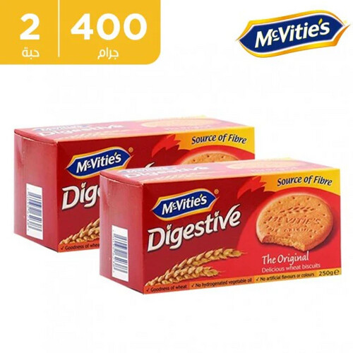 Digestive with wheat 400g, 2 tablets