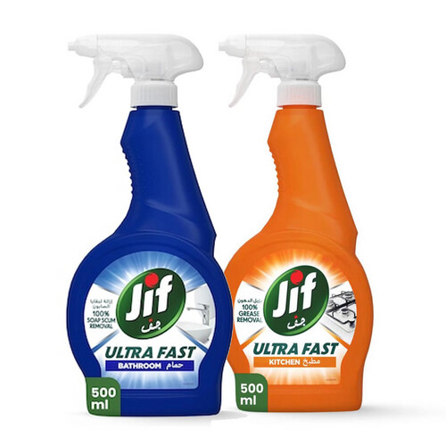 Super-fast cleaning spray for kitchens, 2 x 500ml