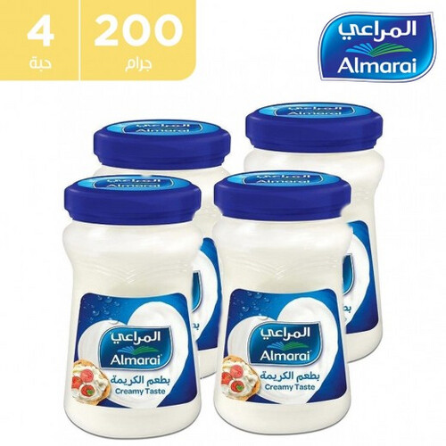 Almarai spreadable cheese 200 gm 4 pieces