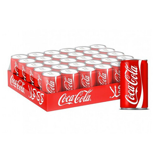 كوكاكولا 150 مل×30 حبة علب بانواعة