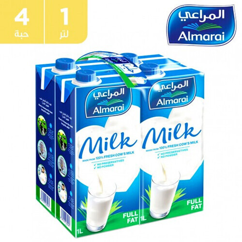 حليب المراعي ٤ حبة ١ لتر