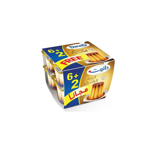 Danette Crème Caramel 6 + 2 pieces