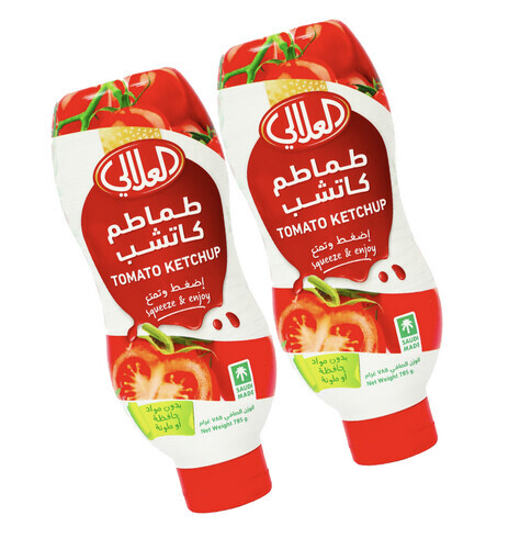 العلالي كاتشب ٣٩٥ غرام ٢ حبة