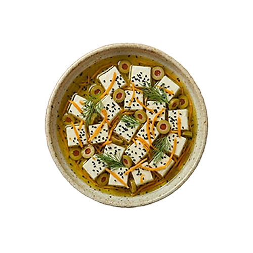 جبن قطع وحبة البركة بالزيت ( بالكيلو )