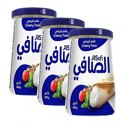 الصافي جبنة كريمي زرقاء ٢٤٠ جم ٣ حبة