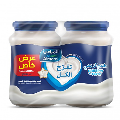 المراعي جبنة كريمة مطبوخة ٩٠٠ جم ٢ حبة