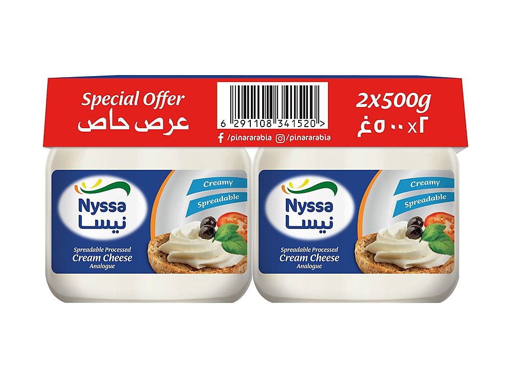 نيسا جبنة كريم ٥٠٠ جم ٢ حبة