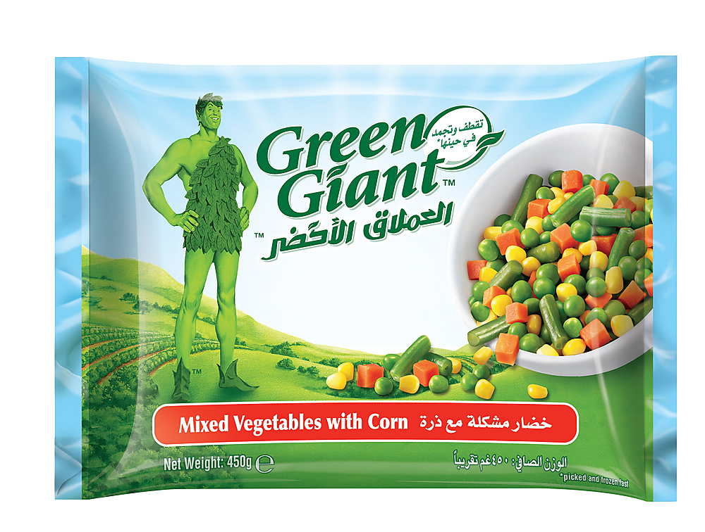 العملاق الاخضر خضار مشكل مع ذرة ٤٥٠ جم