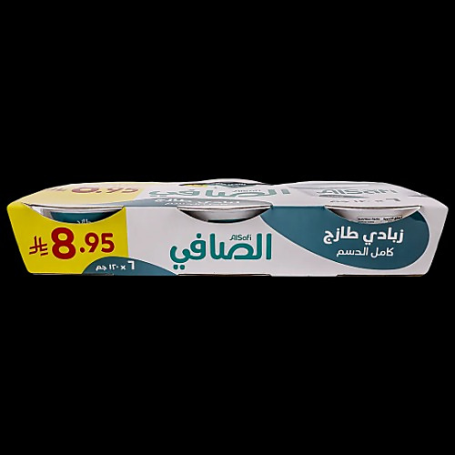 زبادي الصافي ١٢٠ جم ٦ حبة